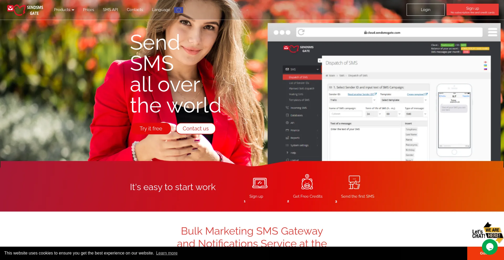 Sendsmsgate.com