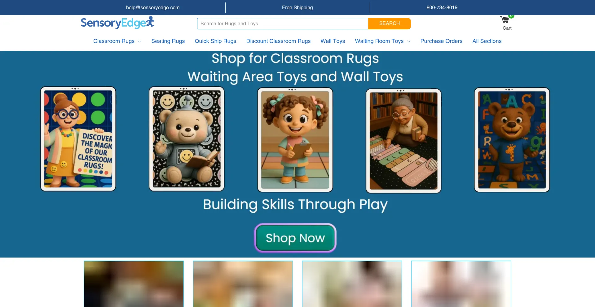 Website screenshot of Sensoryedge.com
