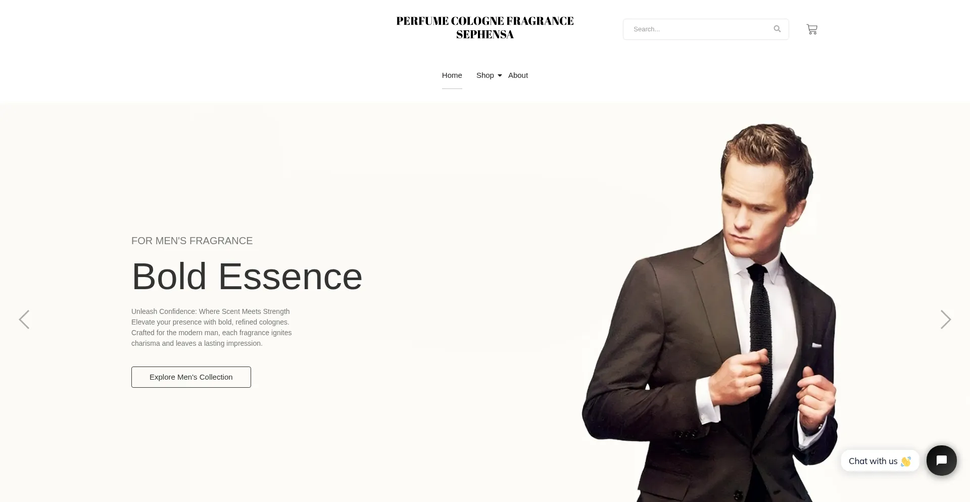 Website screenshot of Sephensa.com