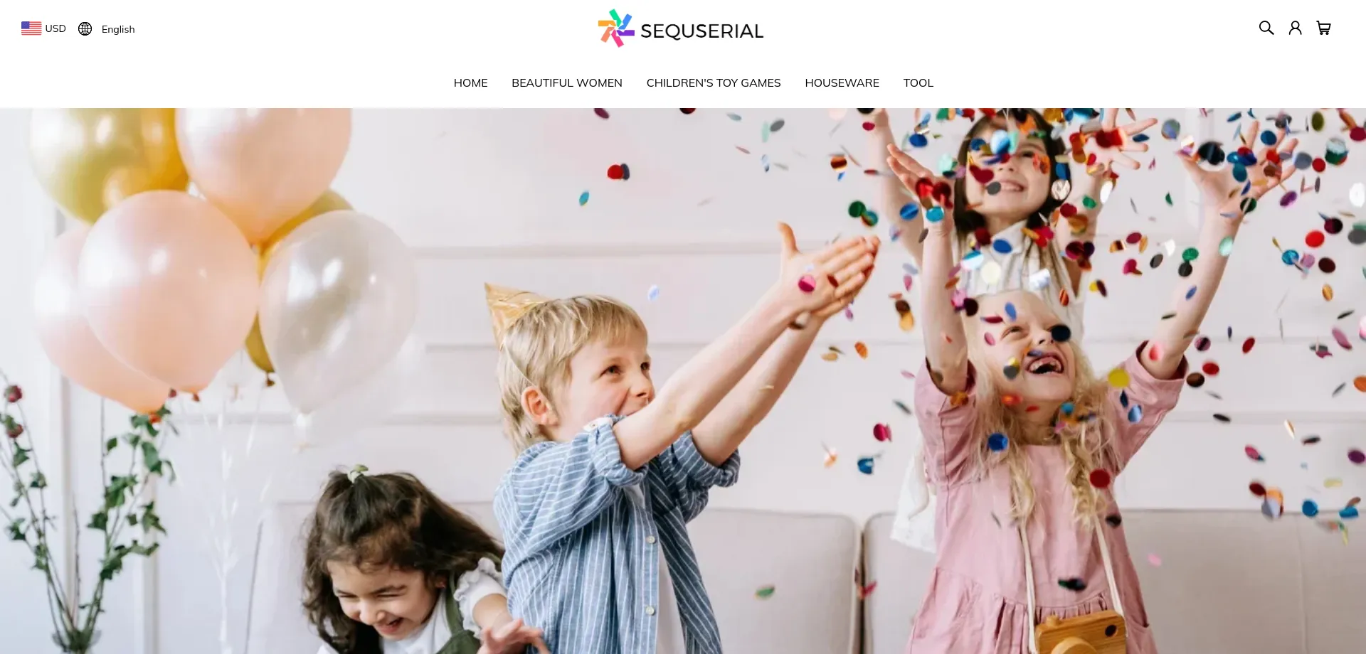 Website screenshot of Sequserial.com