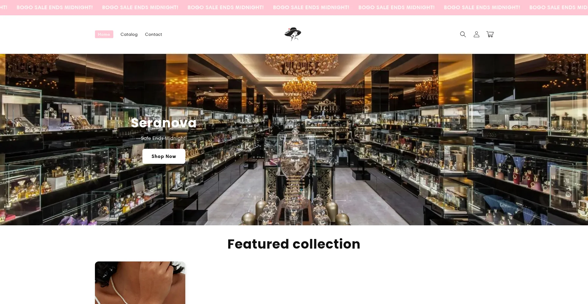 Website screenshot of Seranova.org
