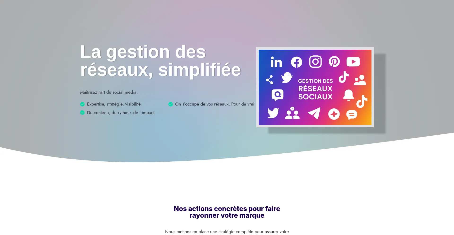 Website screenshot of Service-digital.fr