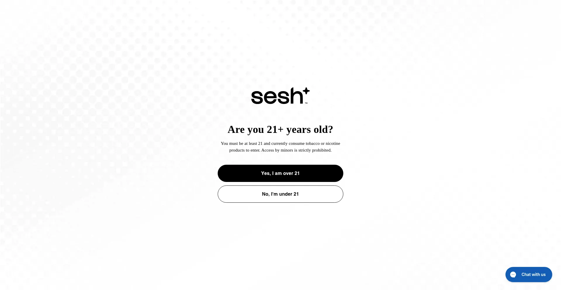Website screenshot of Seshproducts.com