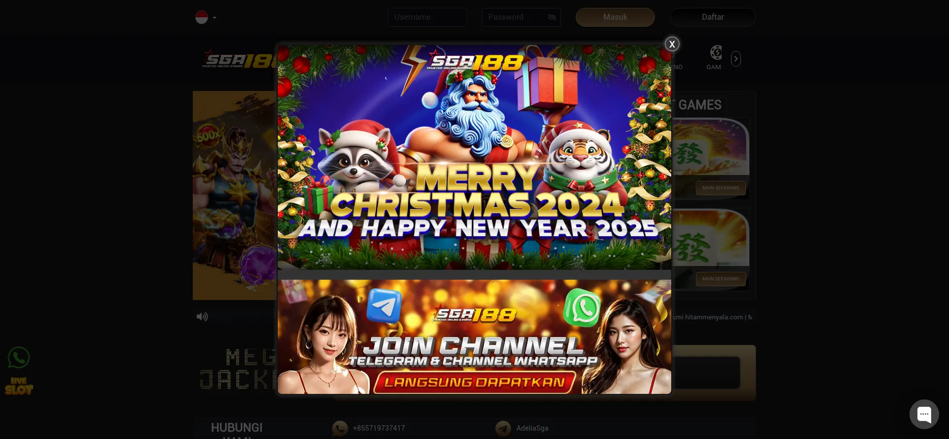 Website screenshot of Sgaonline.pro