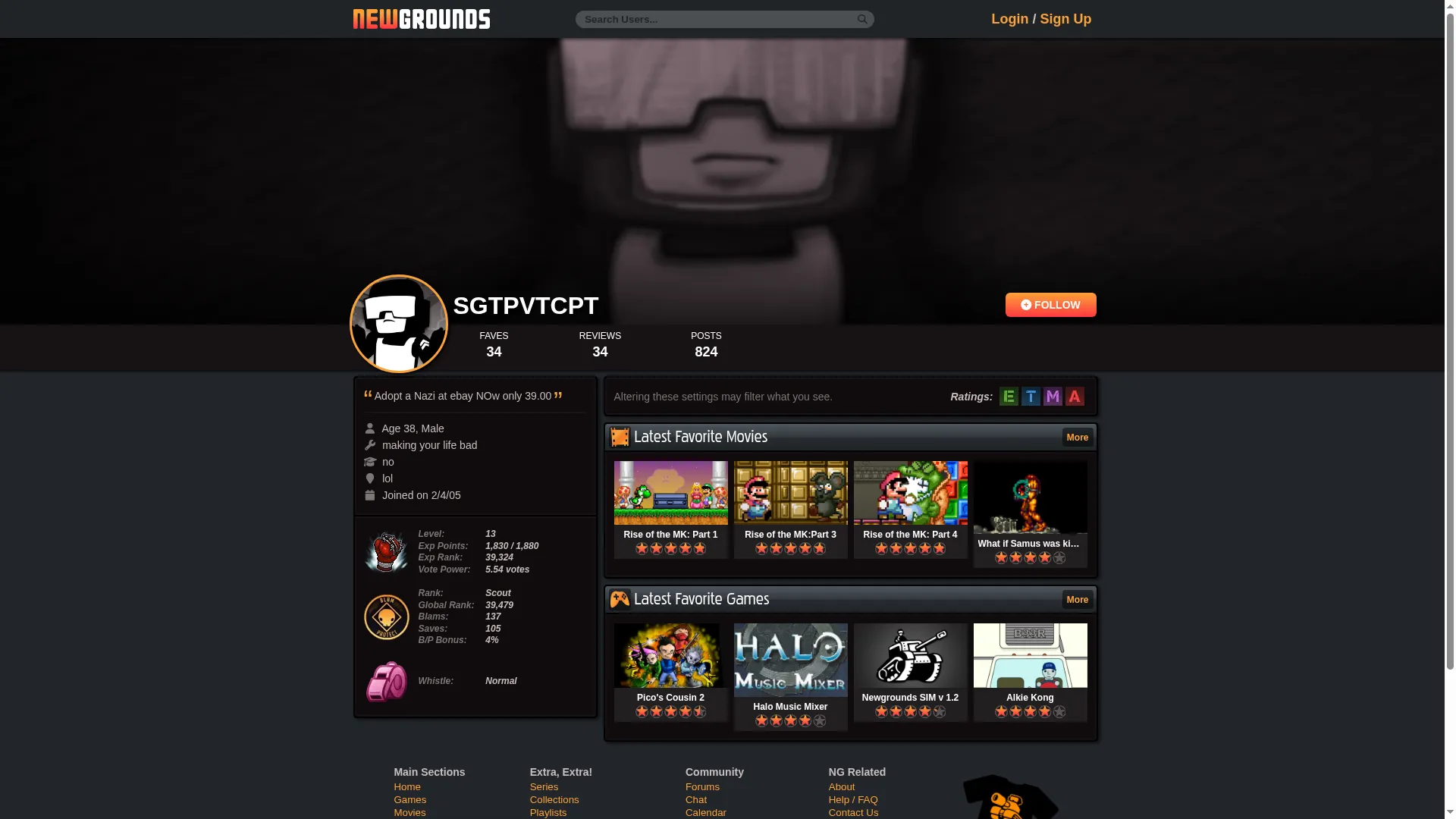 Sgtpvtcpt.newgrounds.com