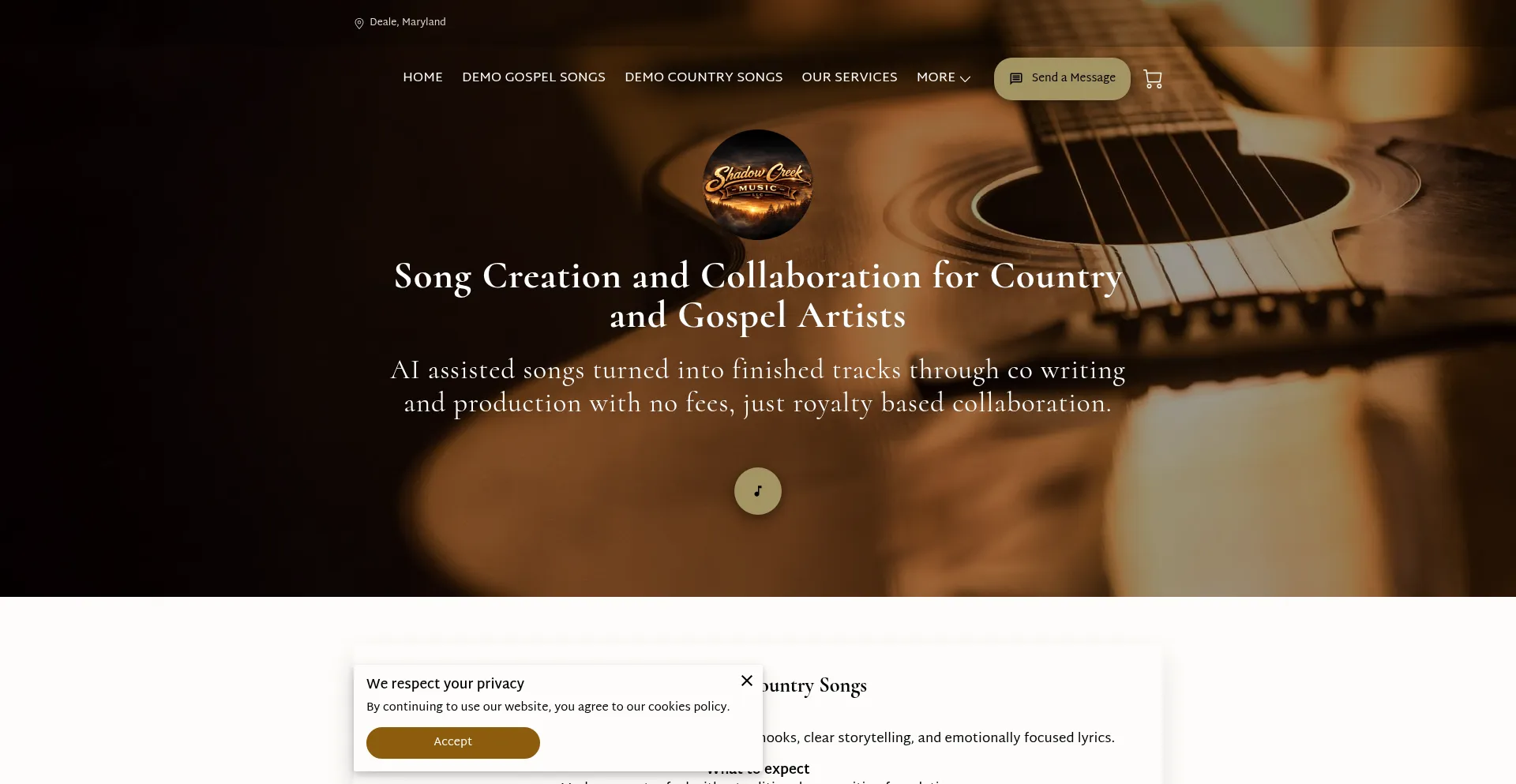 Shadowcreekmusicdemos.com