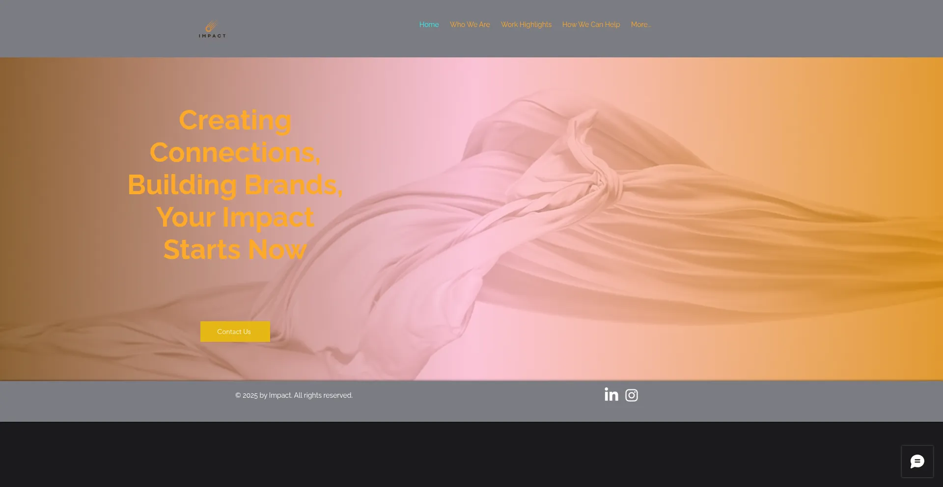 Website screenshot of Shapeyourimpact.com