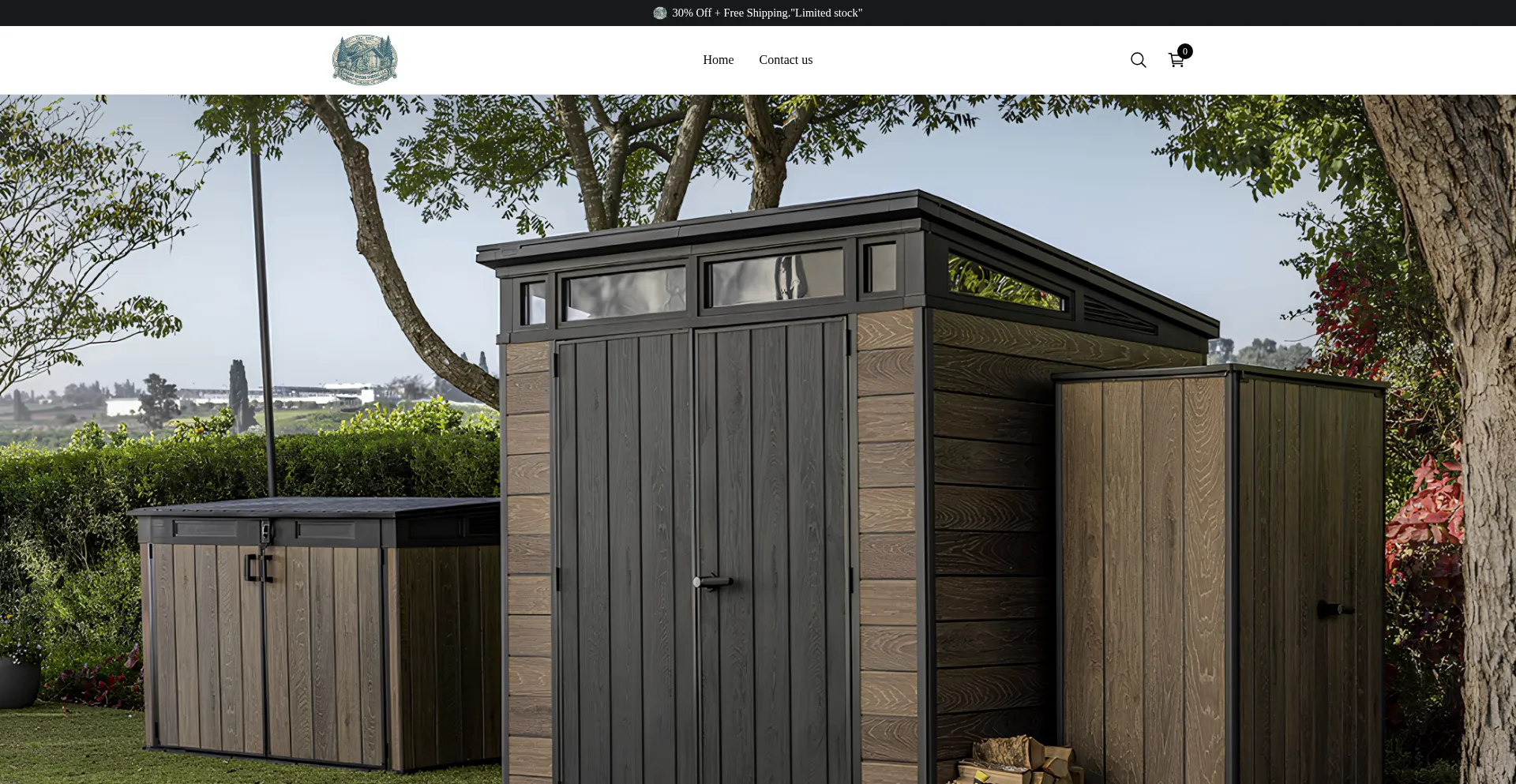 Website screenshot of Shedsllc.net