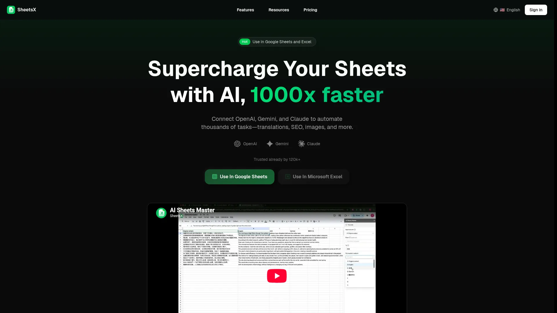 Sheetsx.ai
