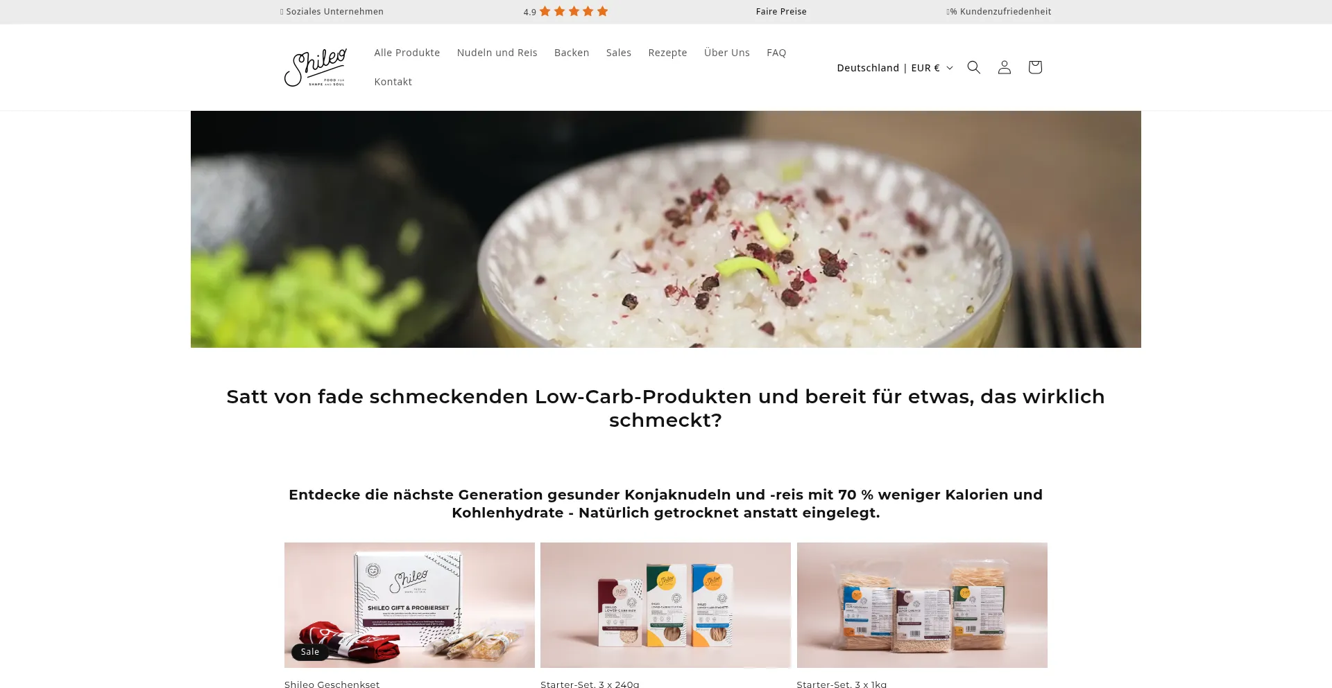 Website screenshot of Shileo.de