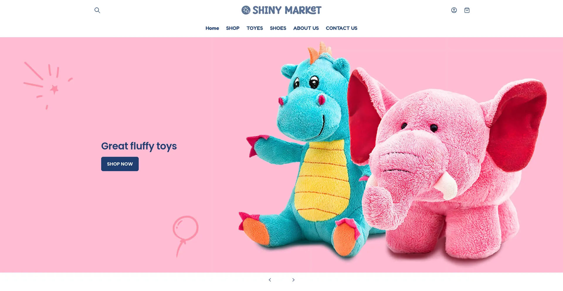 Website screenshot of Shiny-market.com