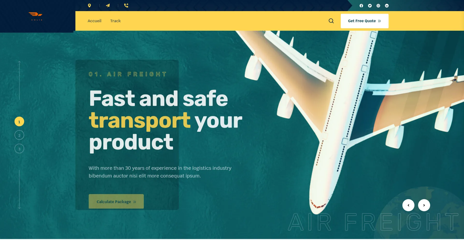 Website screenshot of Shipitcolis.com