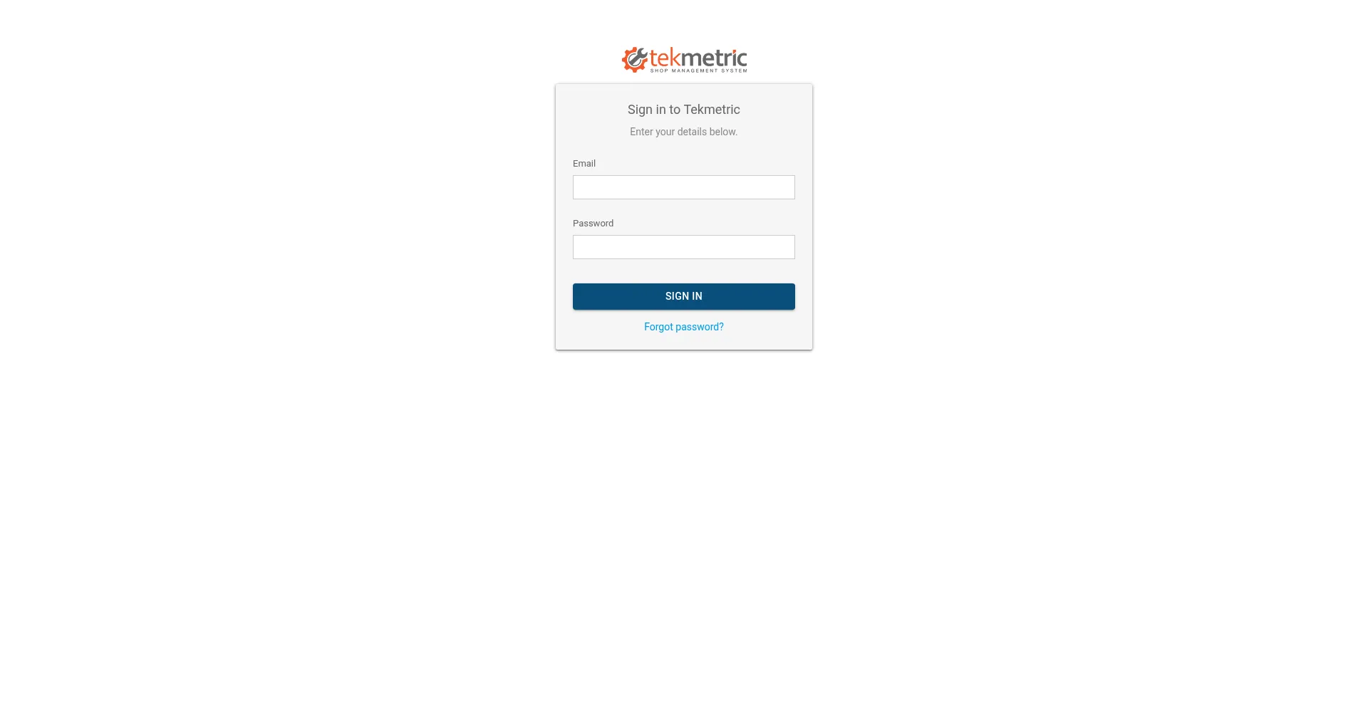 Website screenshot of Shop.tekmetric.com