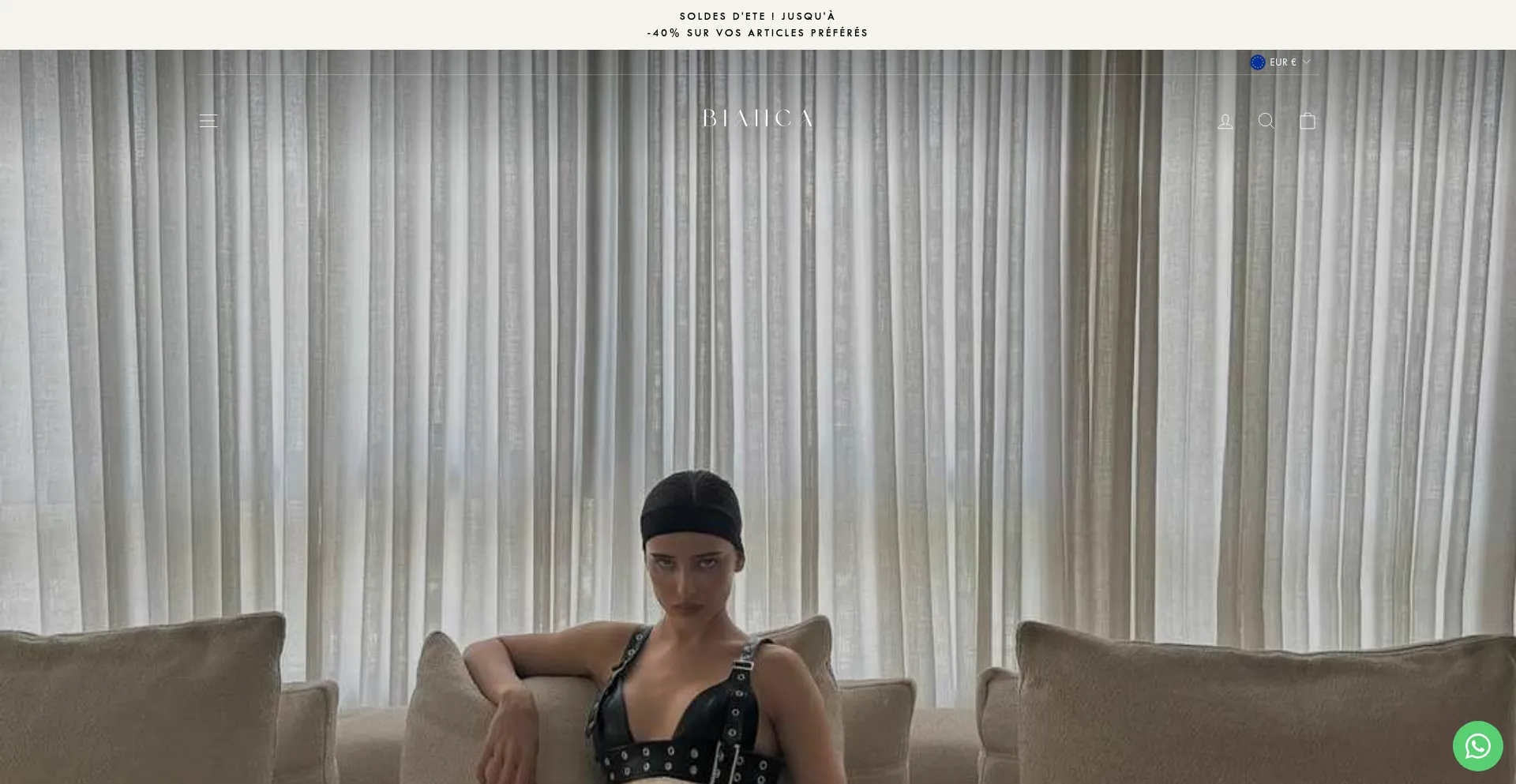 Website screenshot of Shopbianca.com