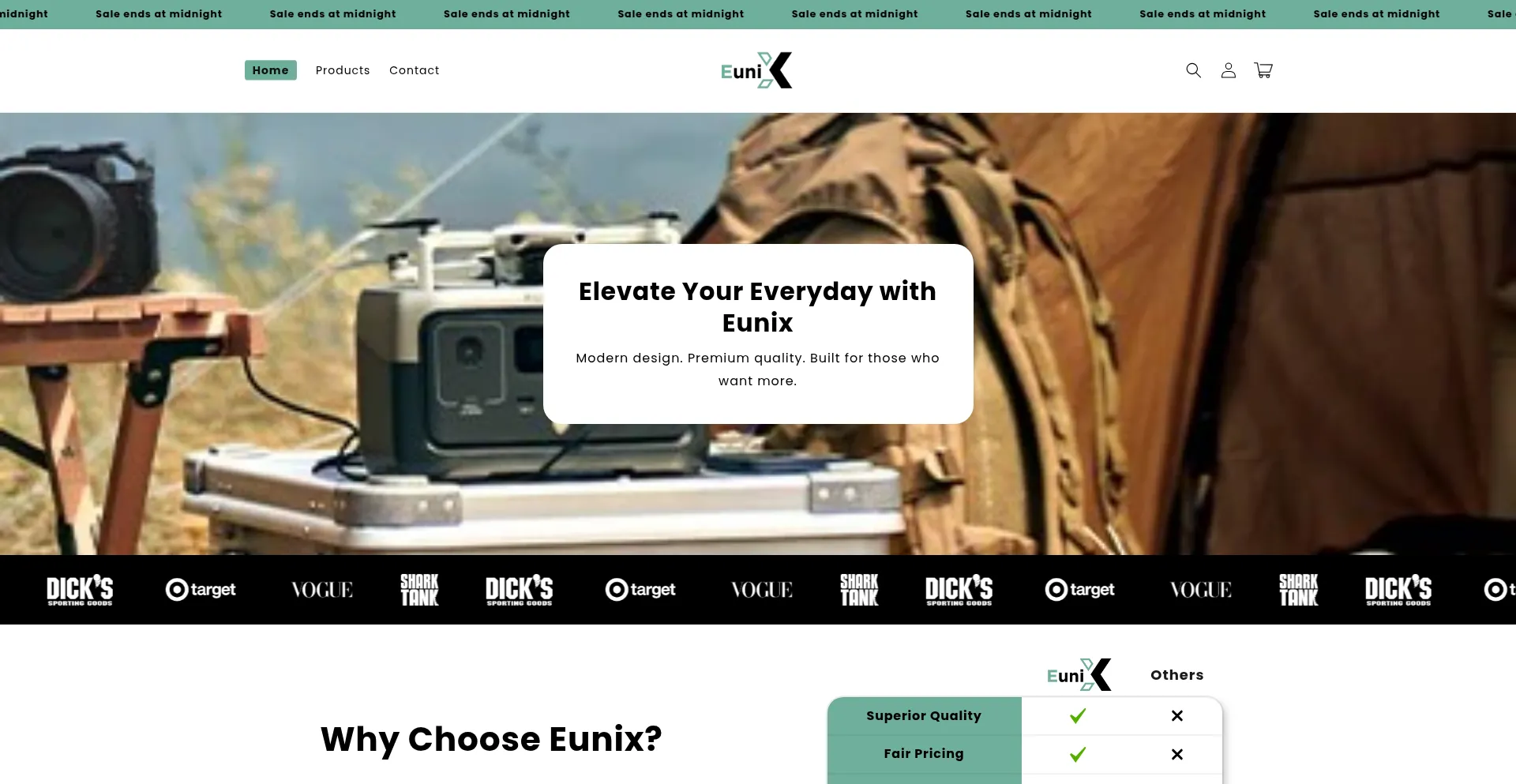 Shopeunix.com Screenshot