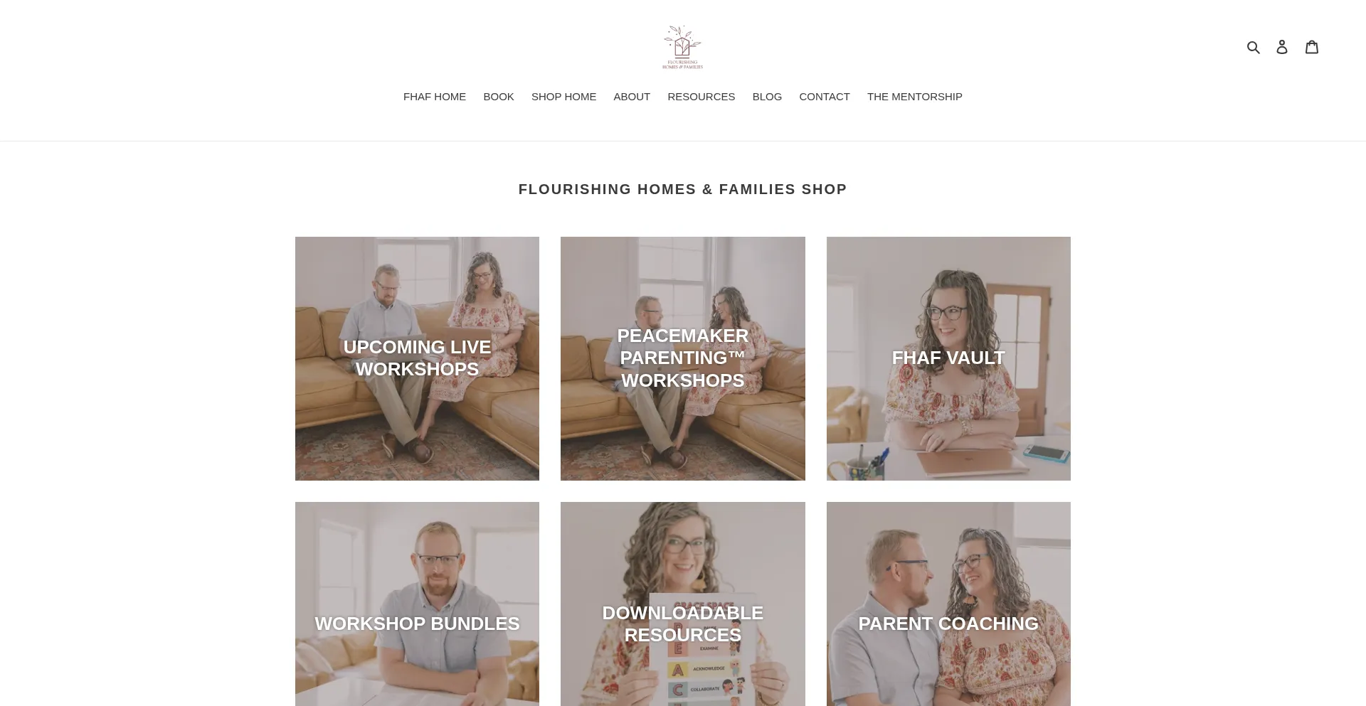 Shopflourishinghomesandfamilies.com