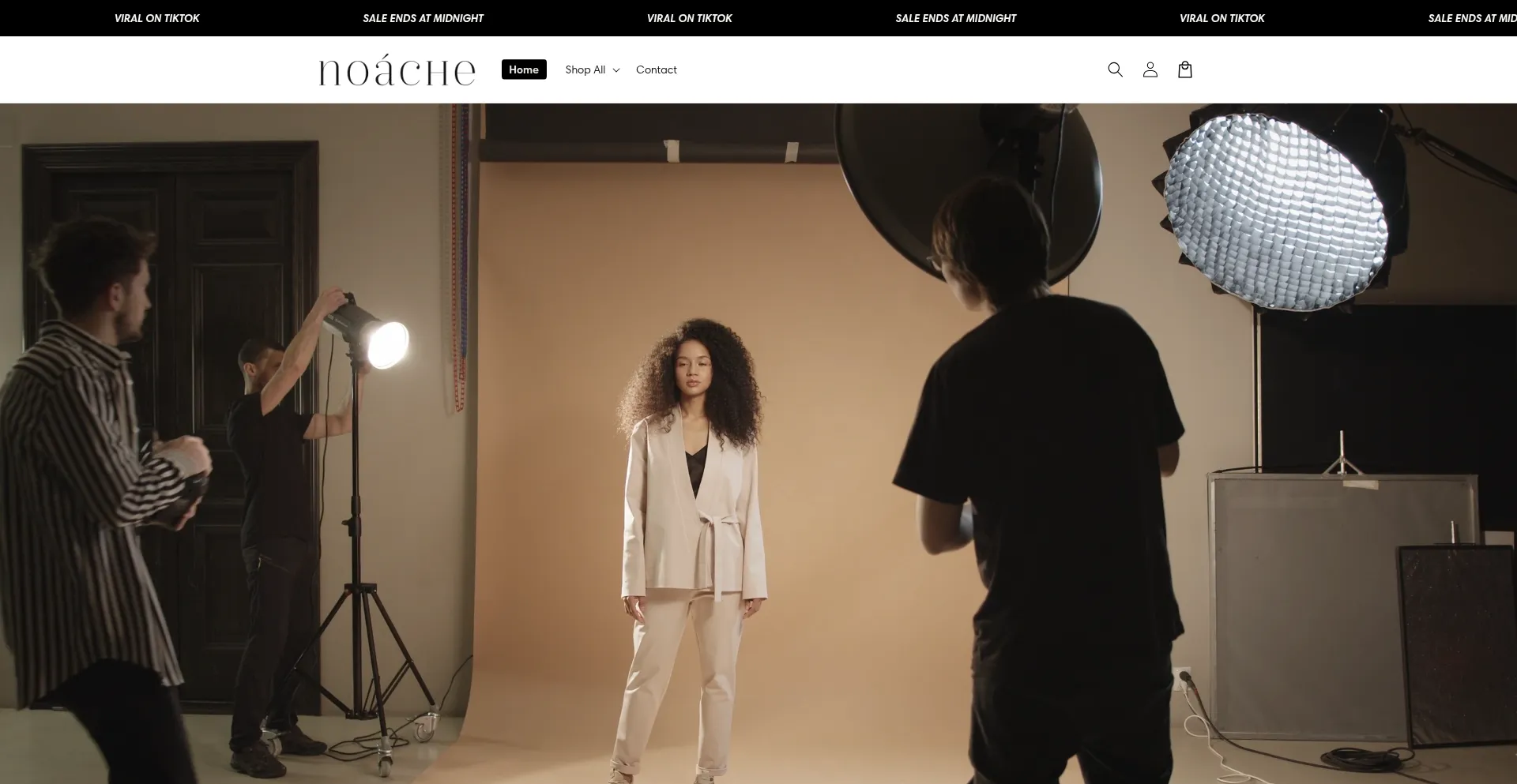 Website screenshot of Shopnoache.com