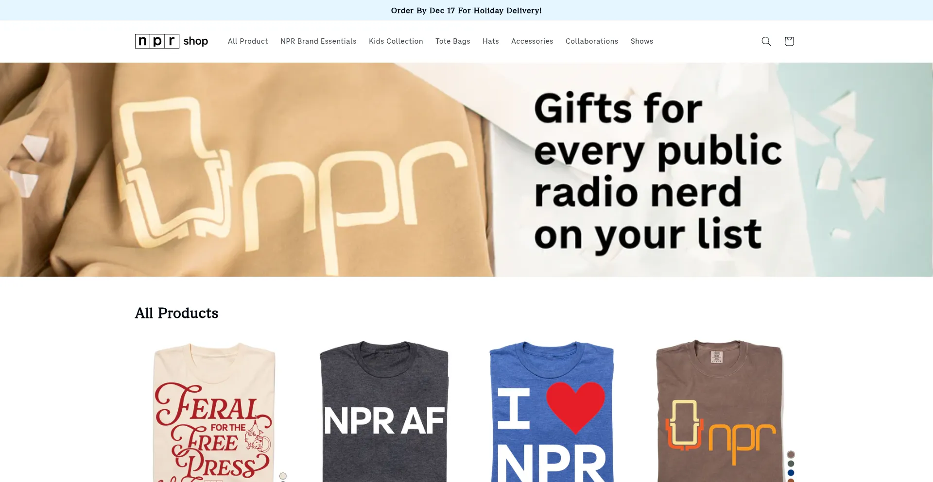 Shopnpr.org
