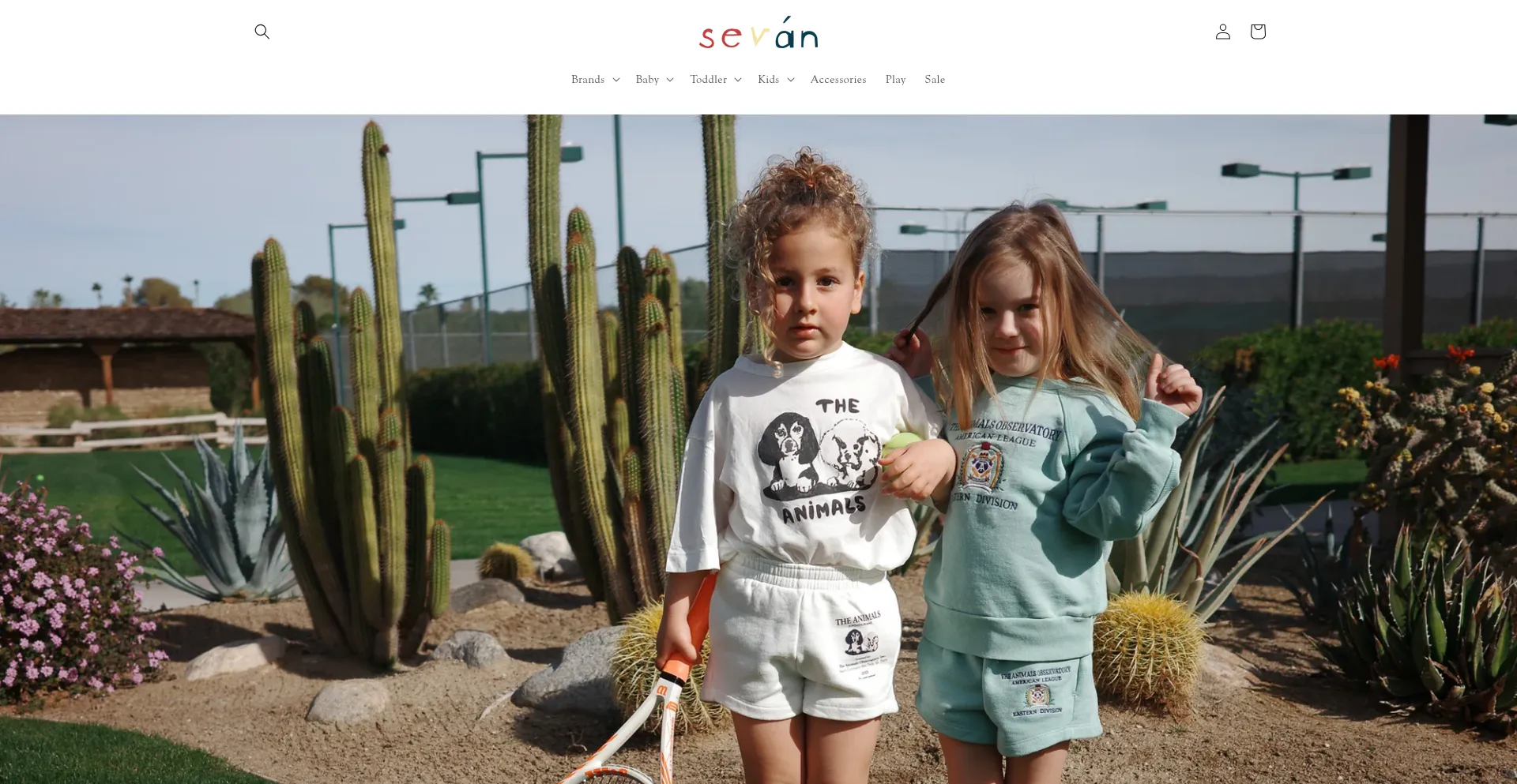 Website screenshot of Shopsevan.com