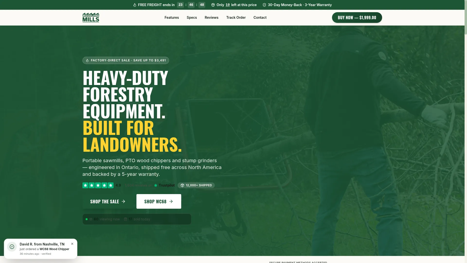 Shopwoodlandmills.com