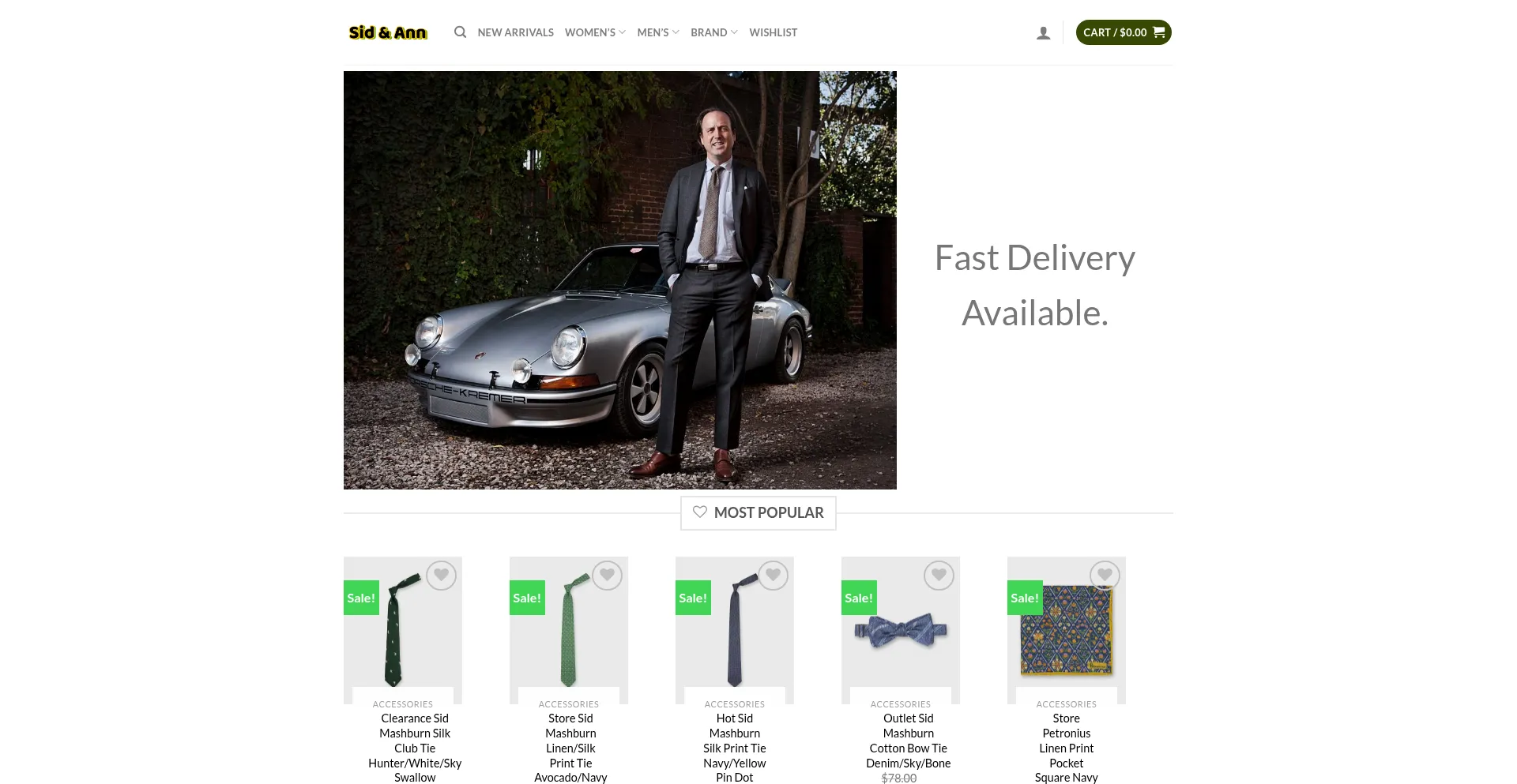 Website screenshot of Sidandann.com