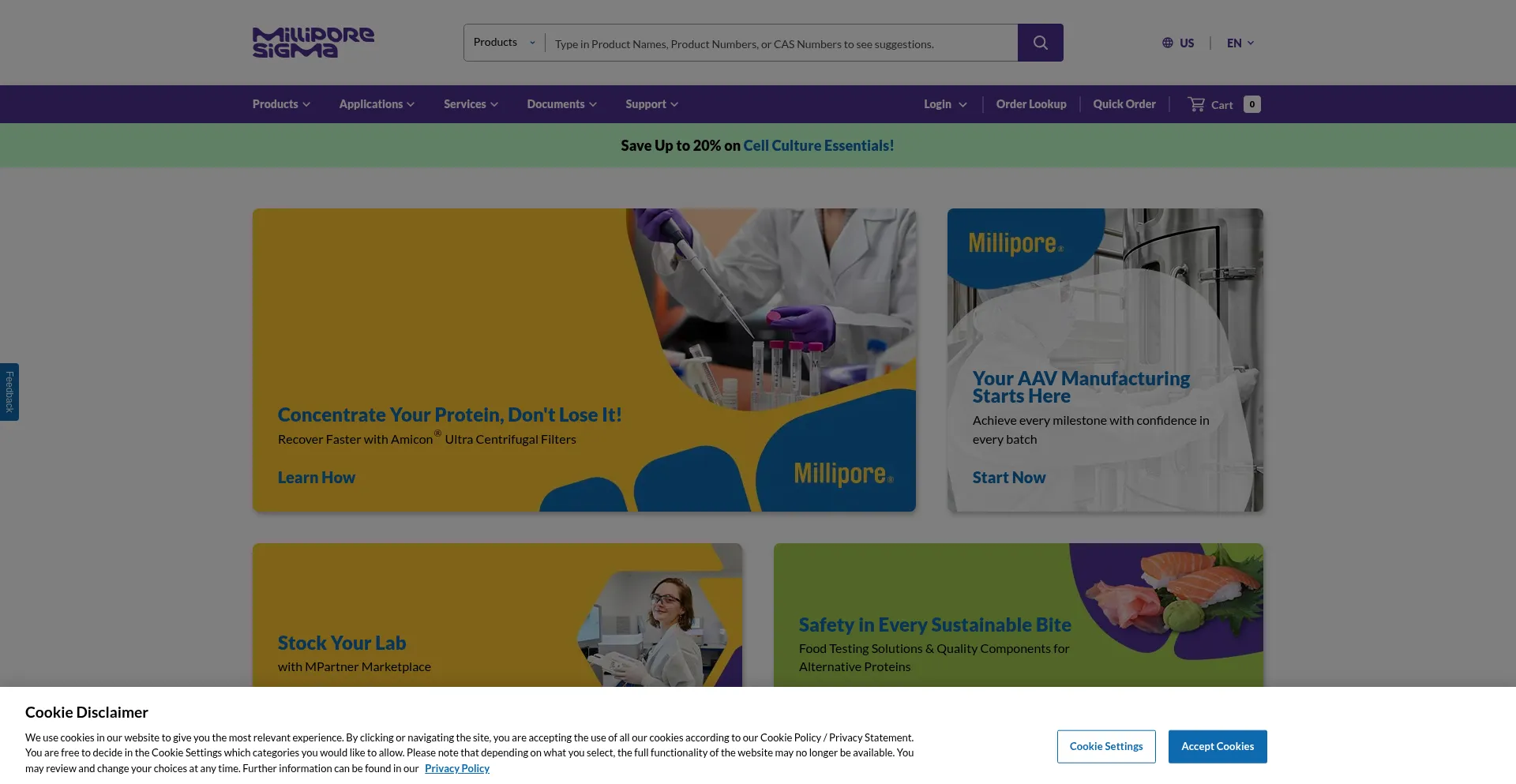 Website screenshot of Sigma.com