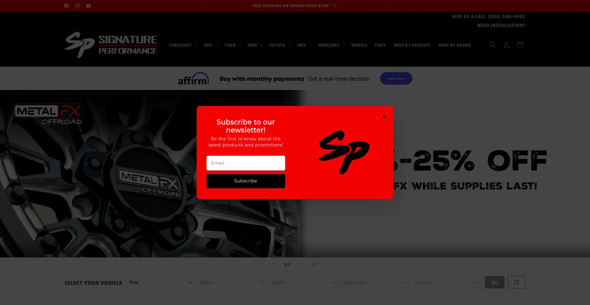 Website screenshot of Signatureptw.com