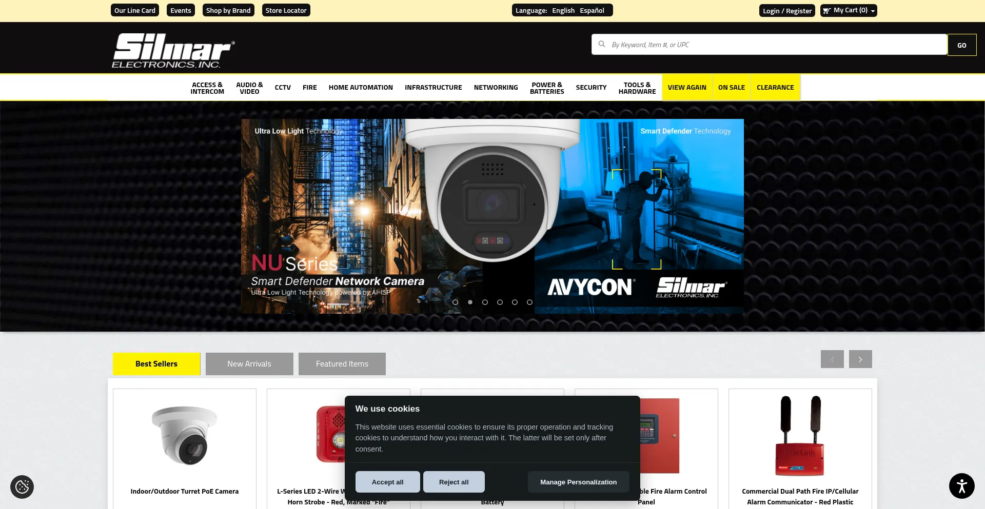 Silmarelectronics.com Screenshot