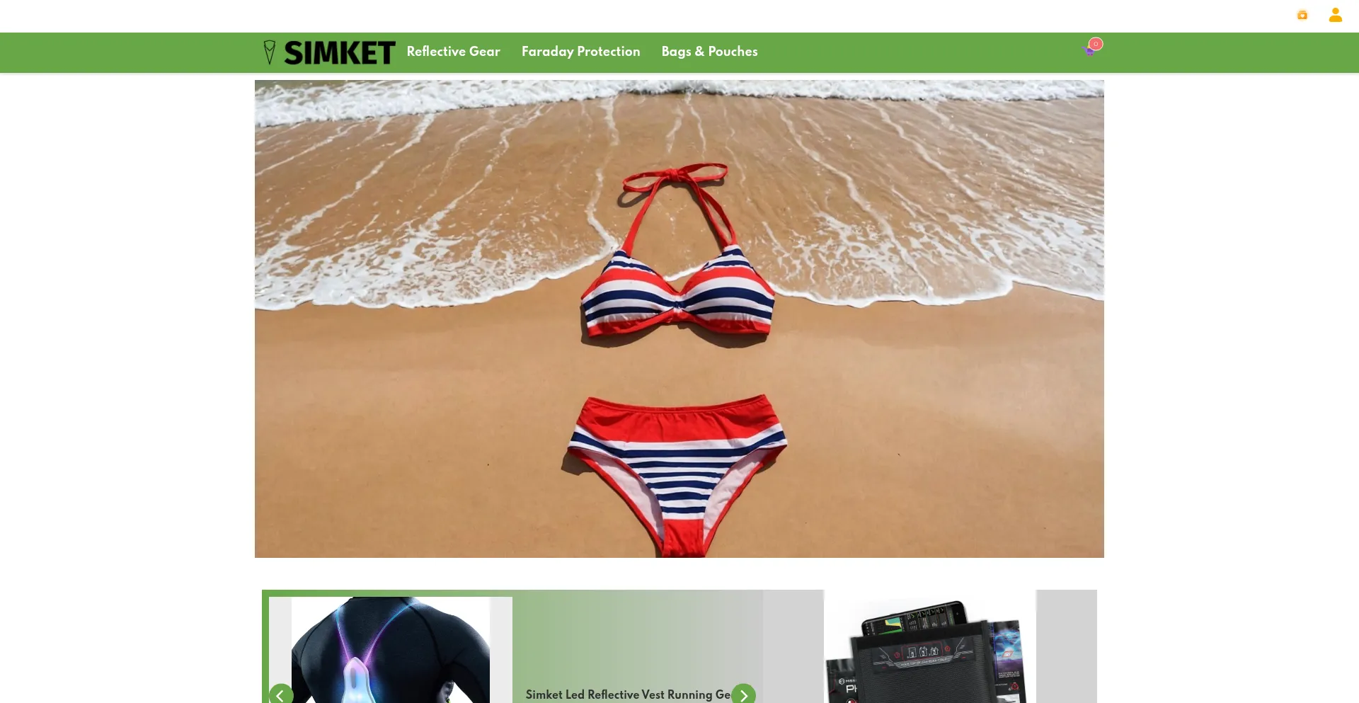 Website screenshot of Simketus.shop