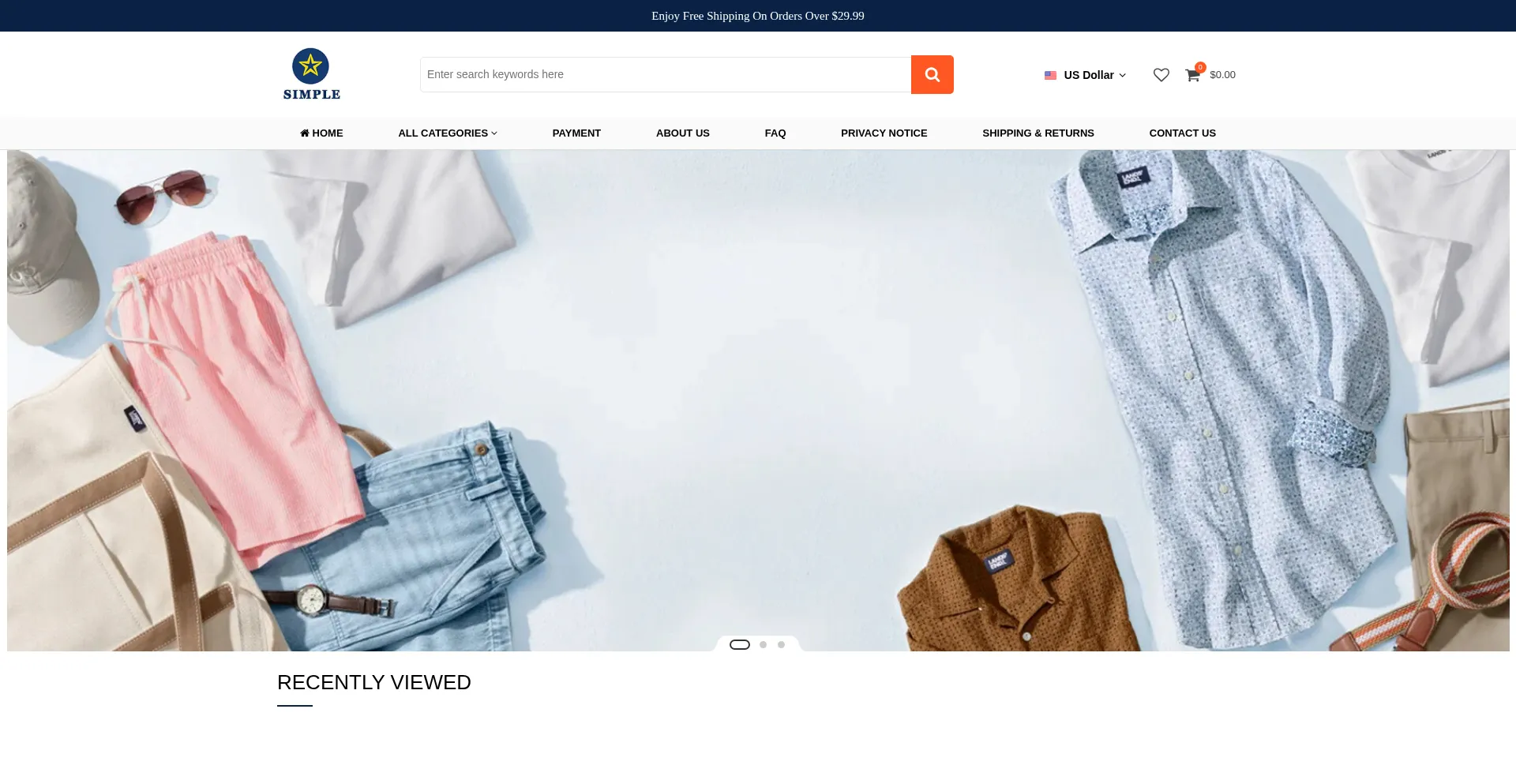 Website screenshot of Simplecircle.net