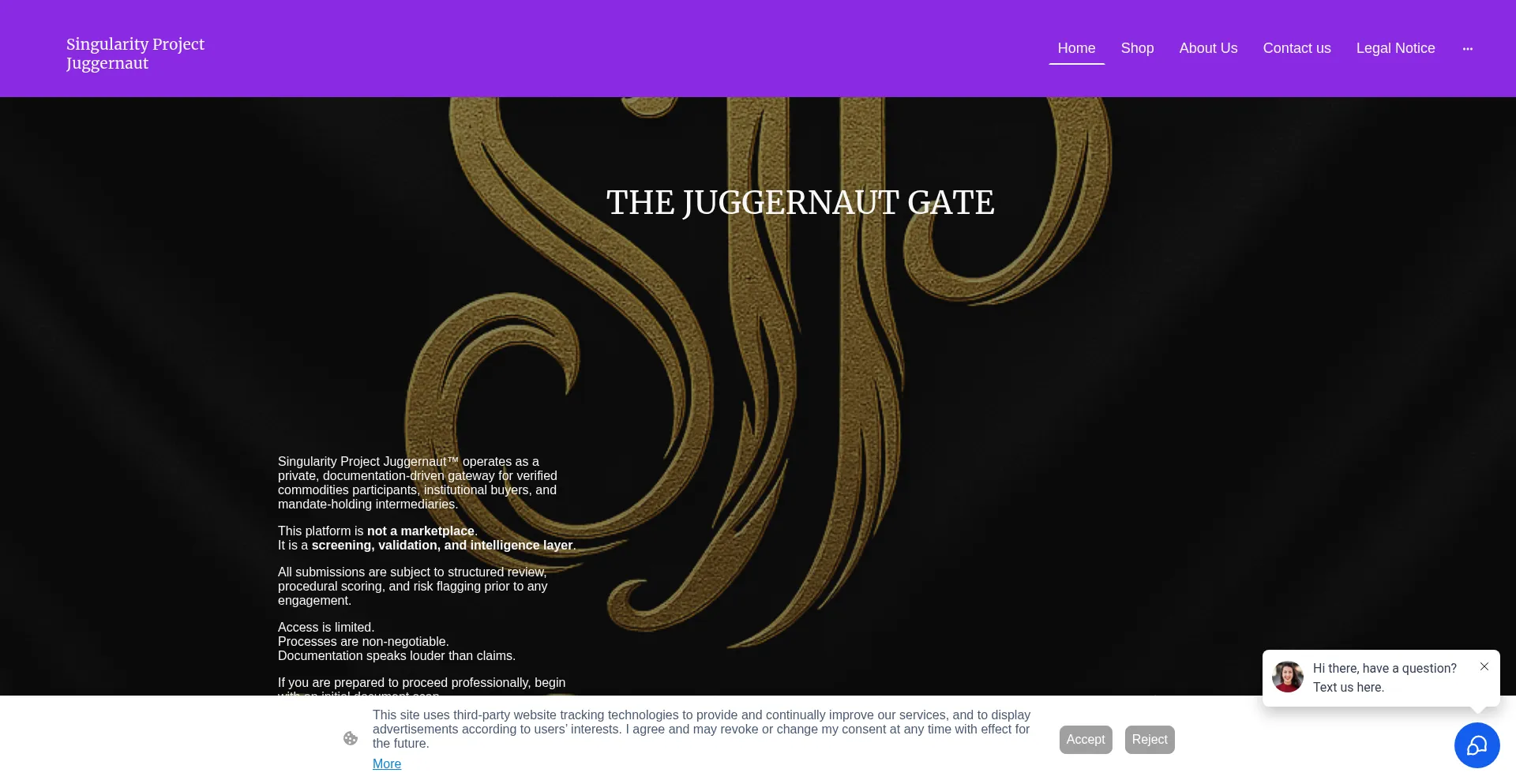 Singularityprojectjuggernaut.com