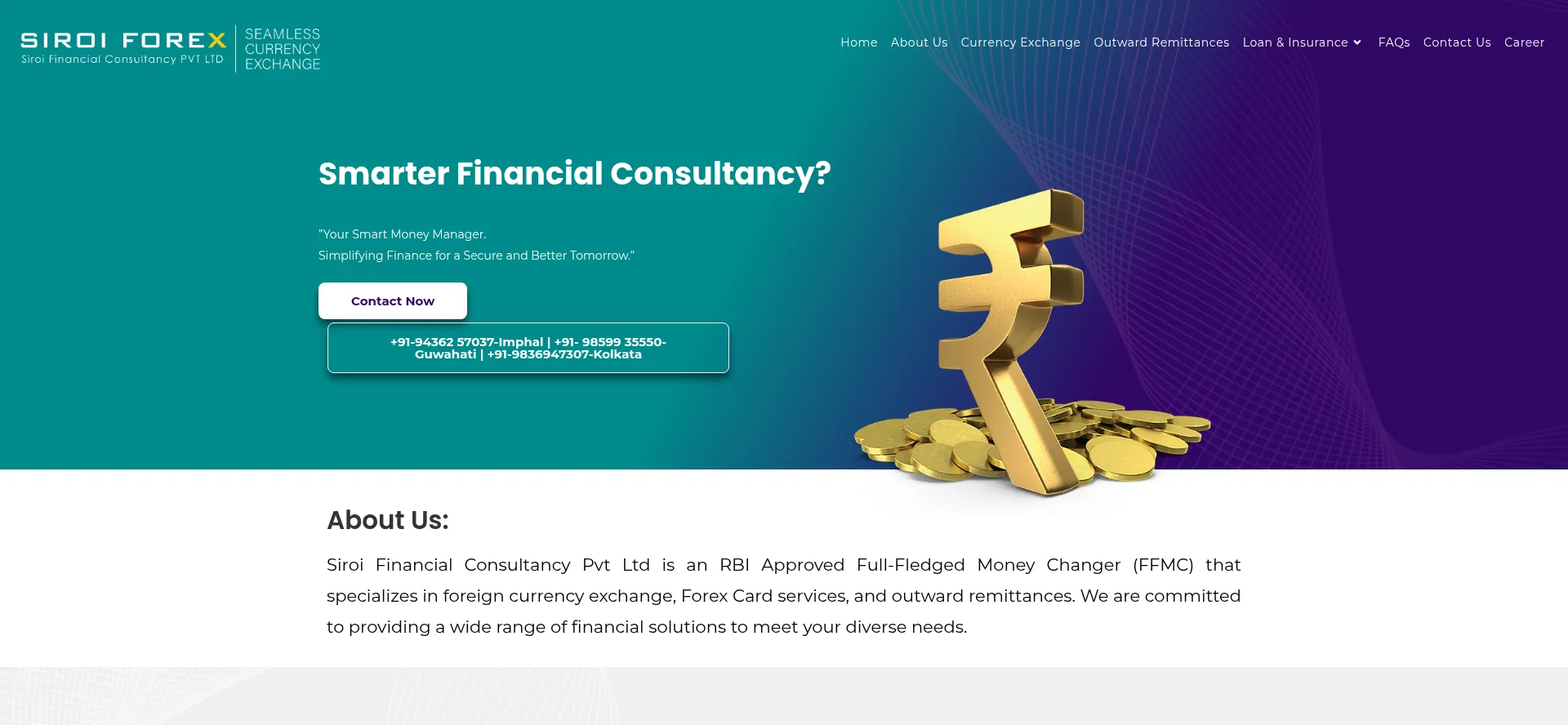 Website screenshot of Siroiforex.com