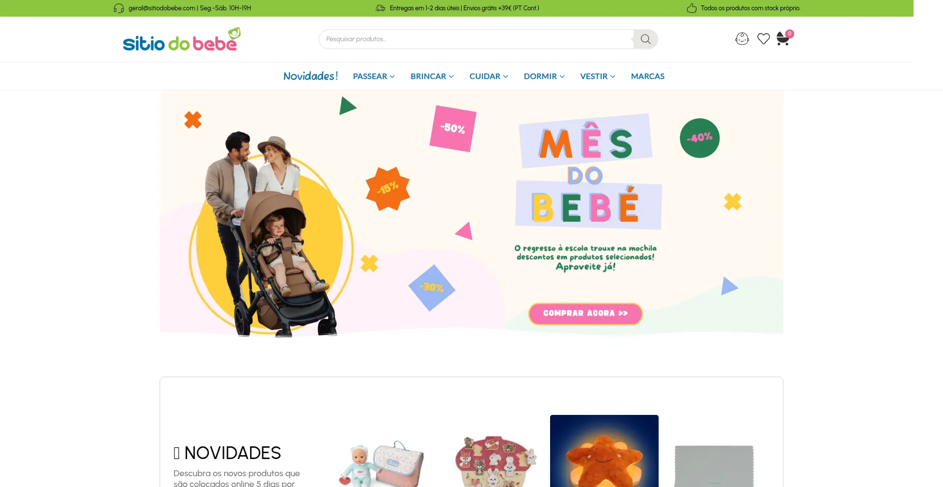 Sitiodobebe.com Screenshot