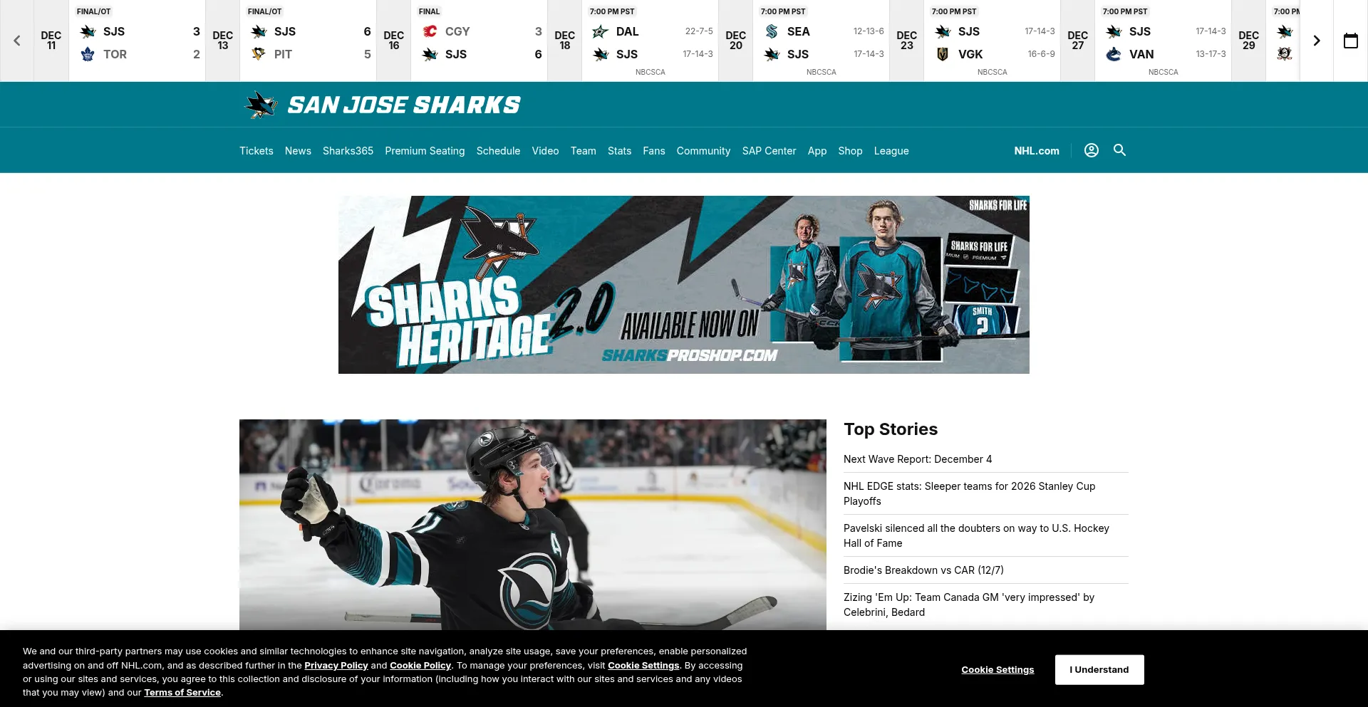 Sjsharks.com
