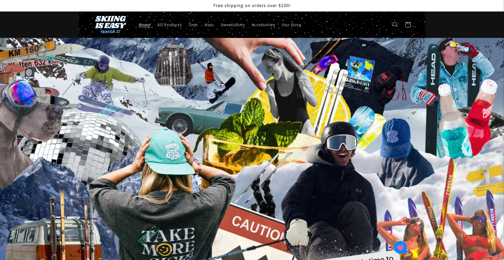 Website screenshot of Skiingiseasy.com