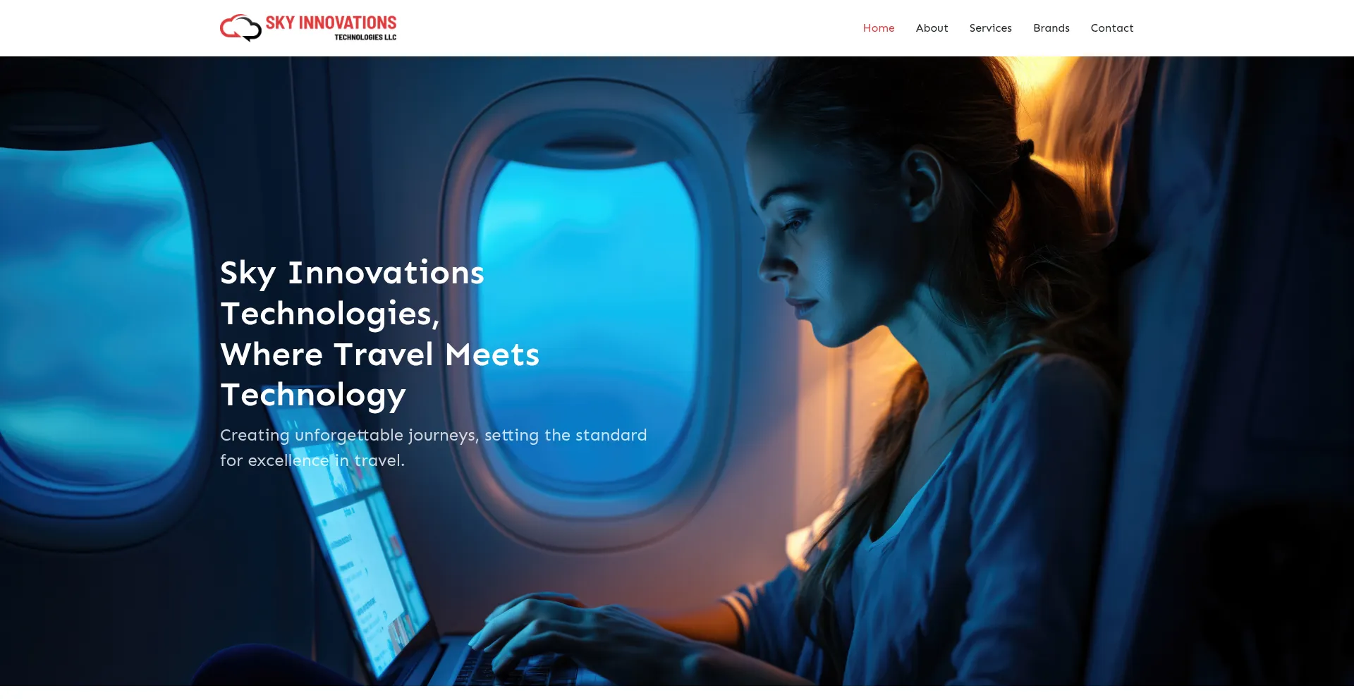 Website screenshot of Skyinnovationstech.com