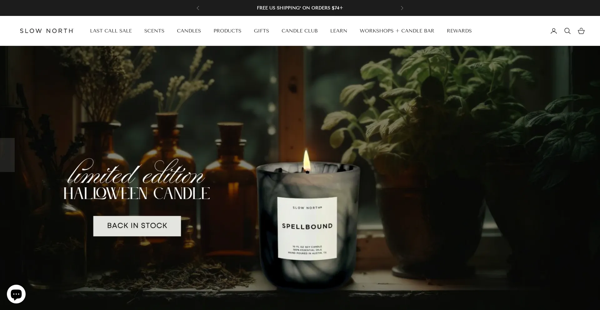 Website screenshot of Slownorth.com