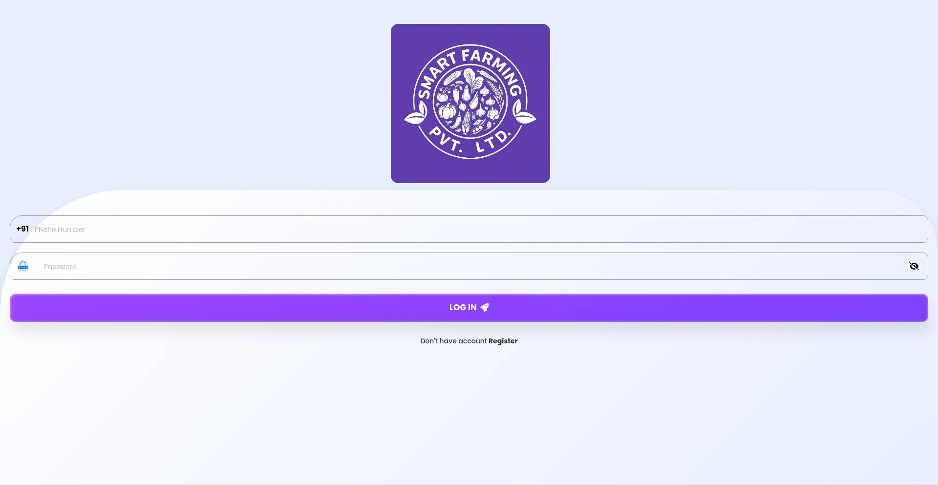 Website screenshot of Smart1farming.icu