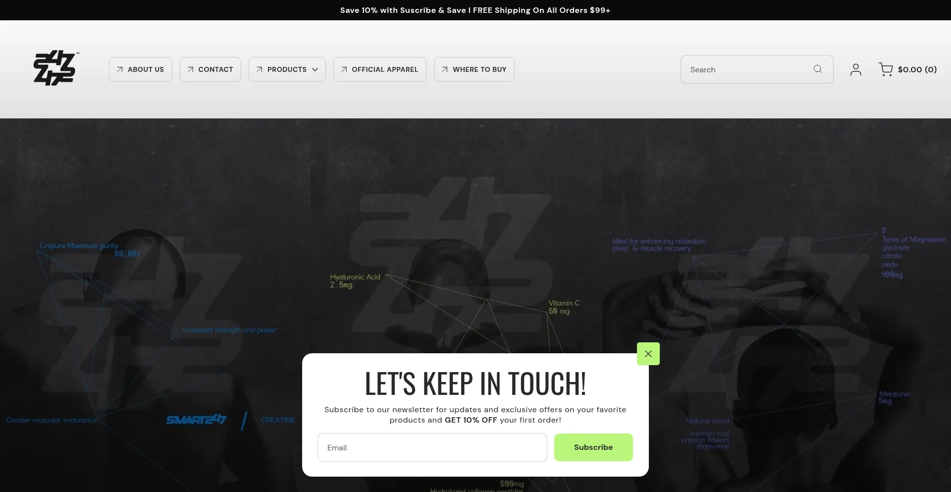 Website screenshot of Smart247.us