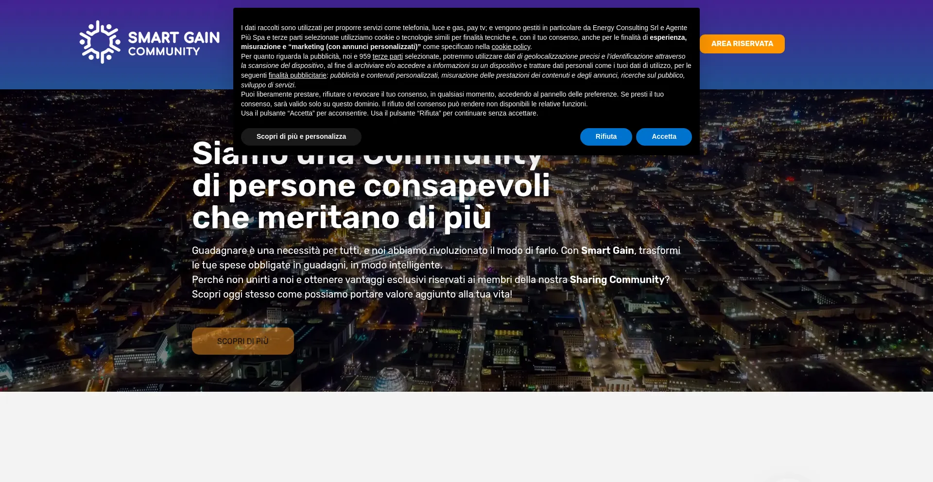 Website screenshot of Smartgaincommunity.com