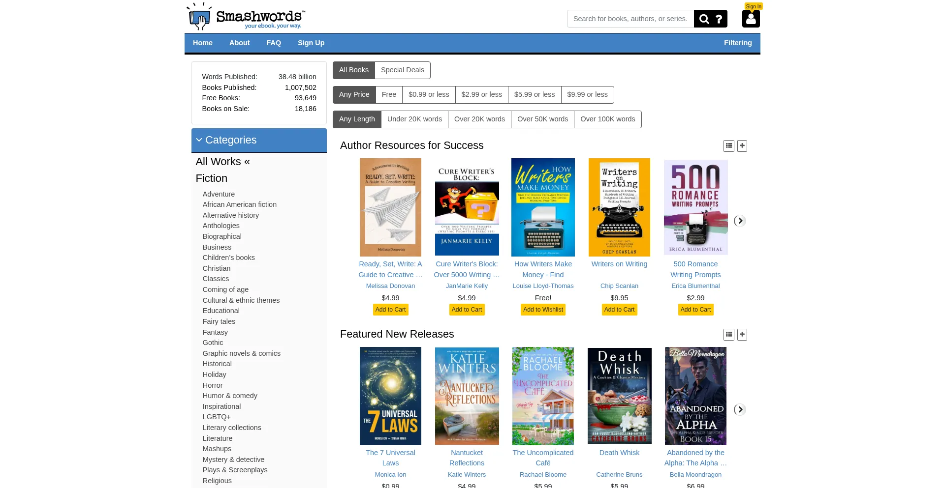 Smashwords.com Screenshot