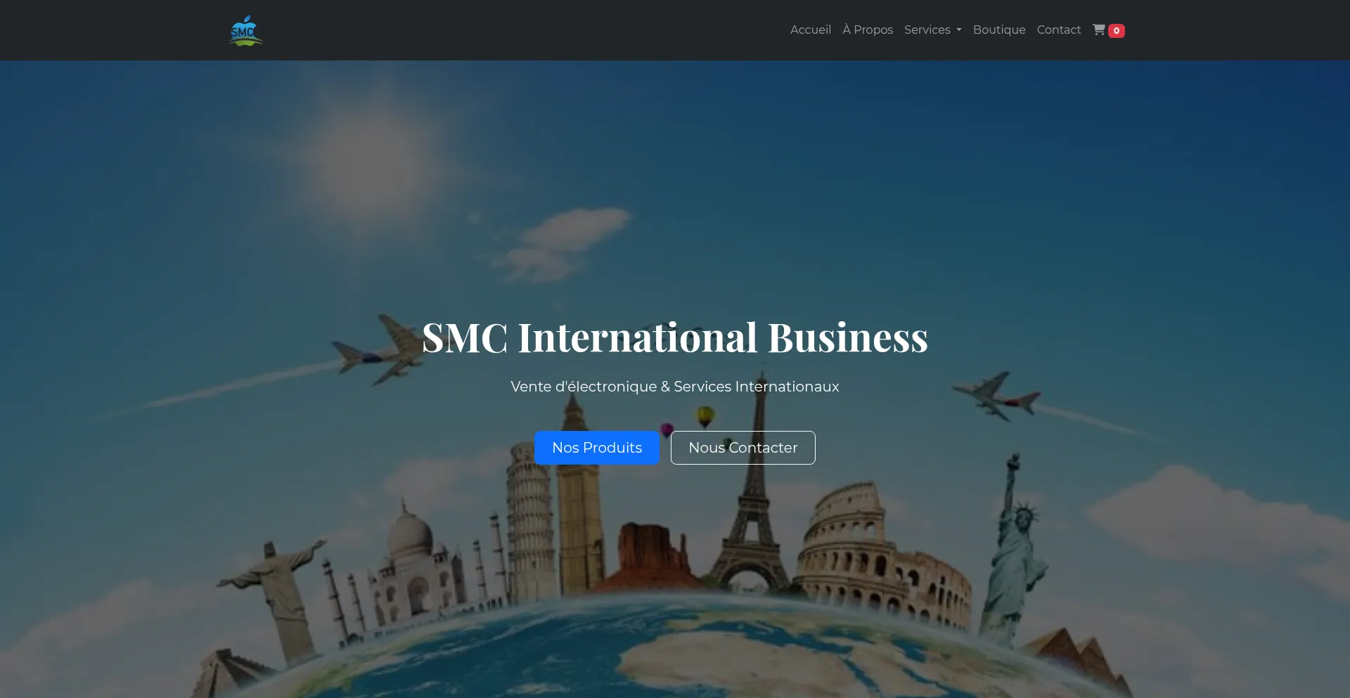 Website screenshot of Smc-international-business.com