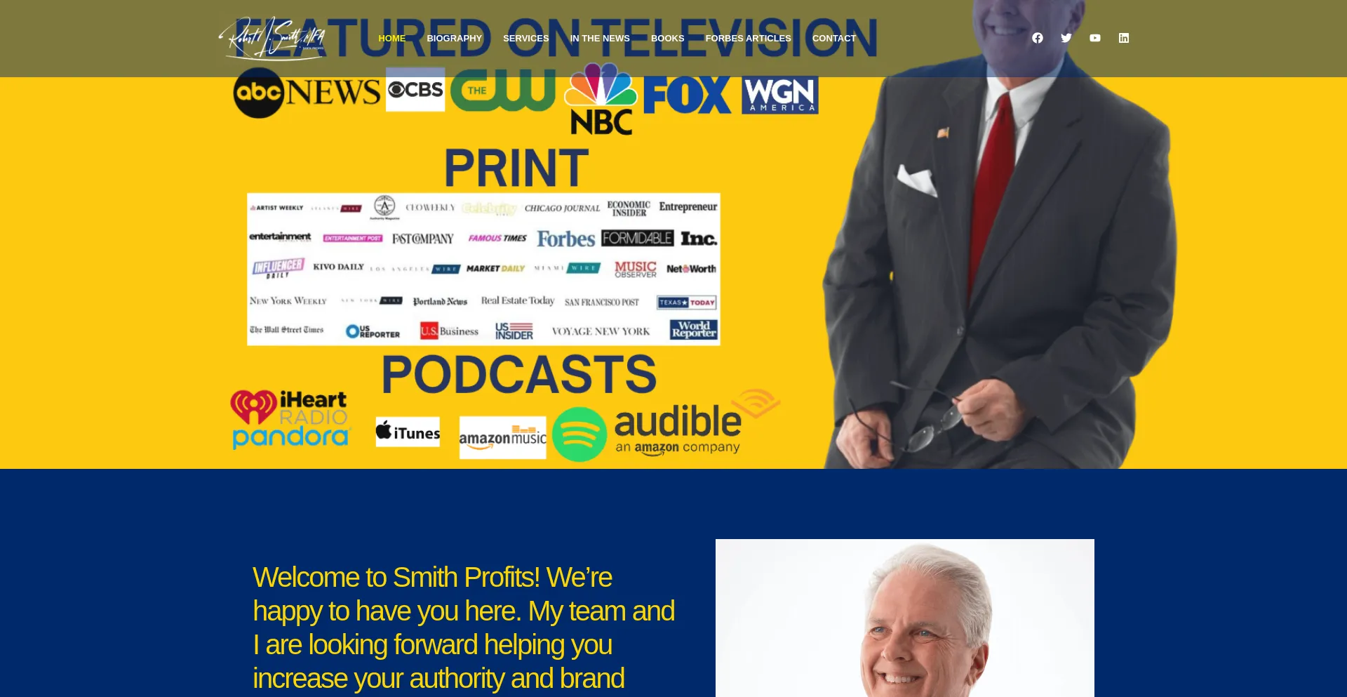 Website screenshot of Smithprofits.com