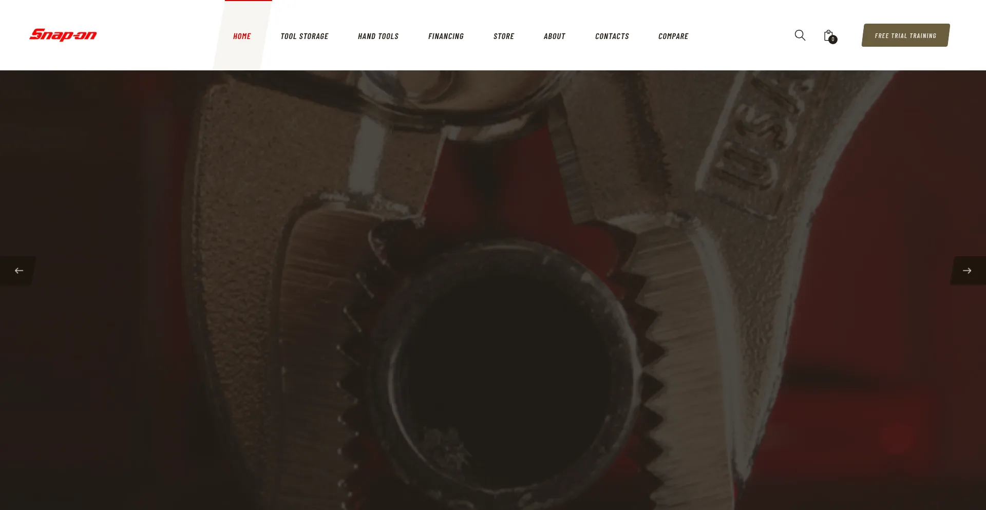Website screenshot of Snaponmechanicaltoolsshop.com