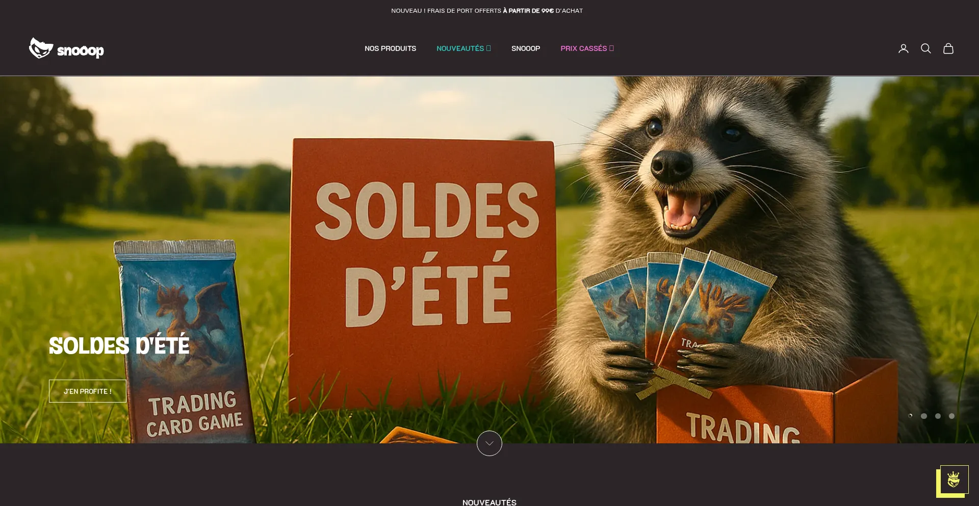 Website screenshot of Snooop.gg