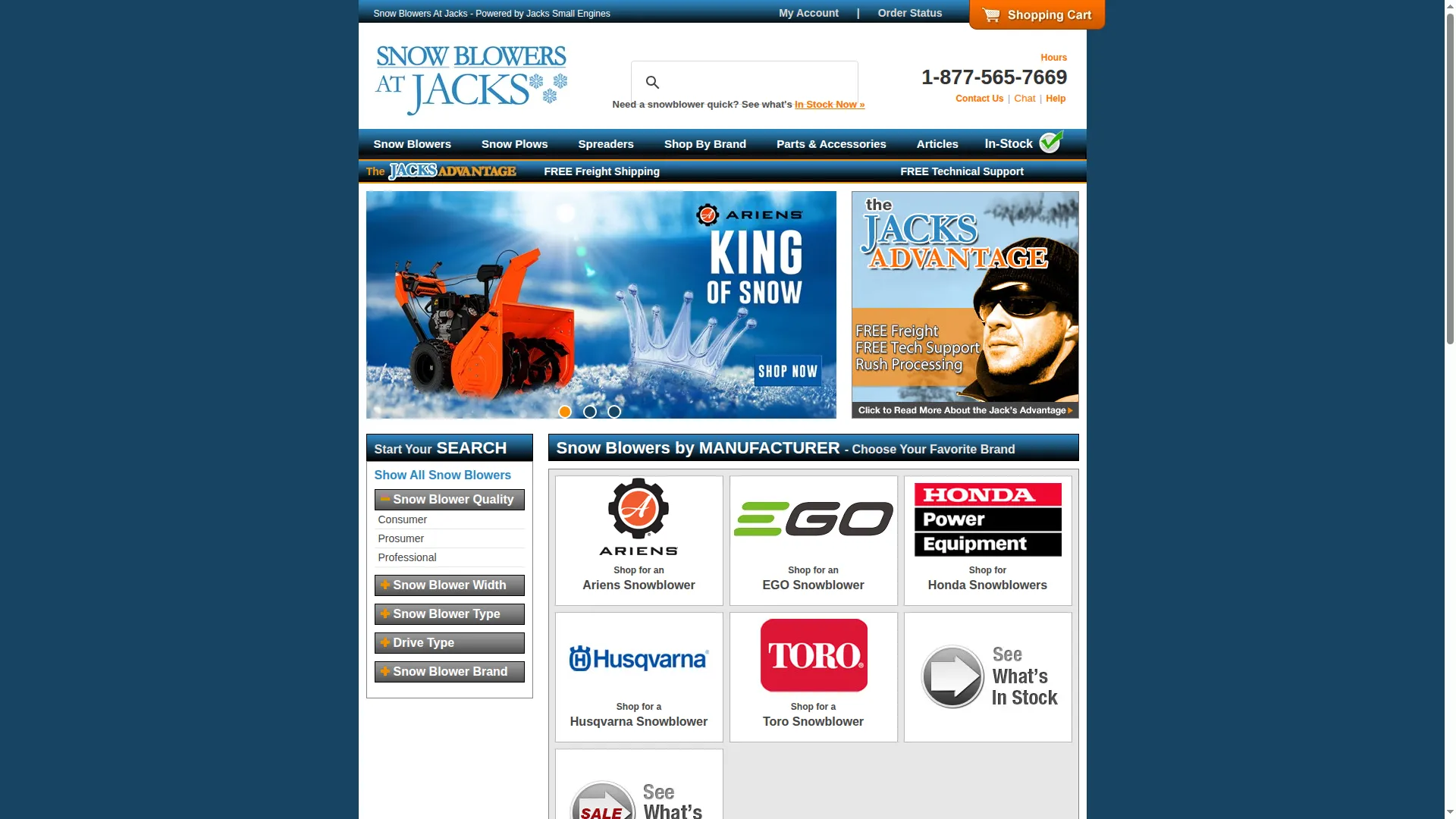 Snowblowersatjacks.com