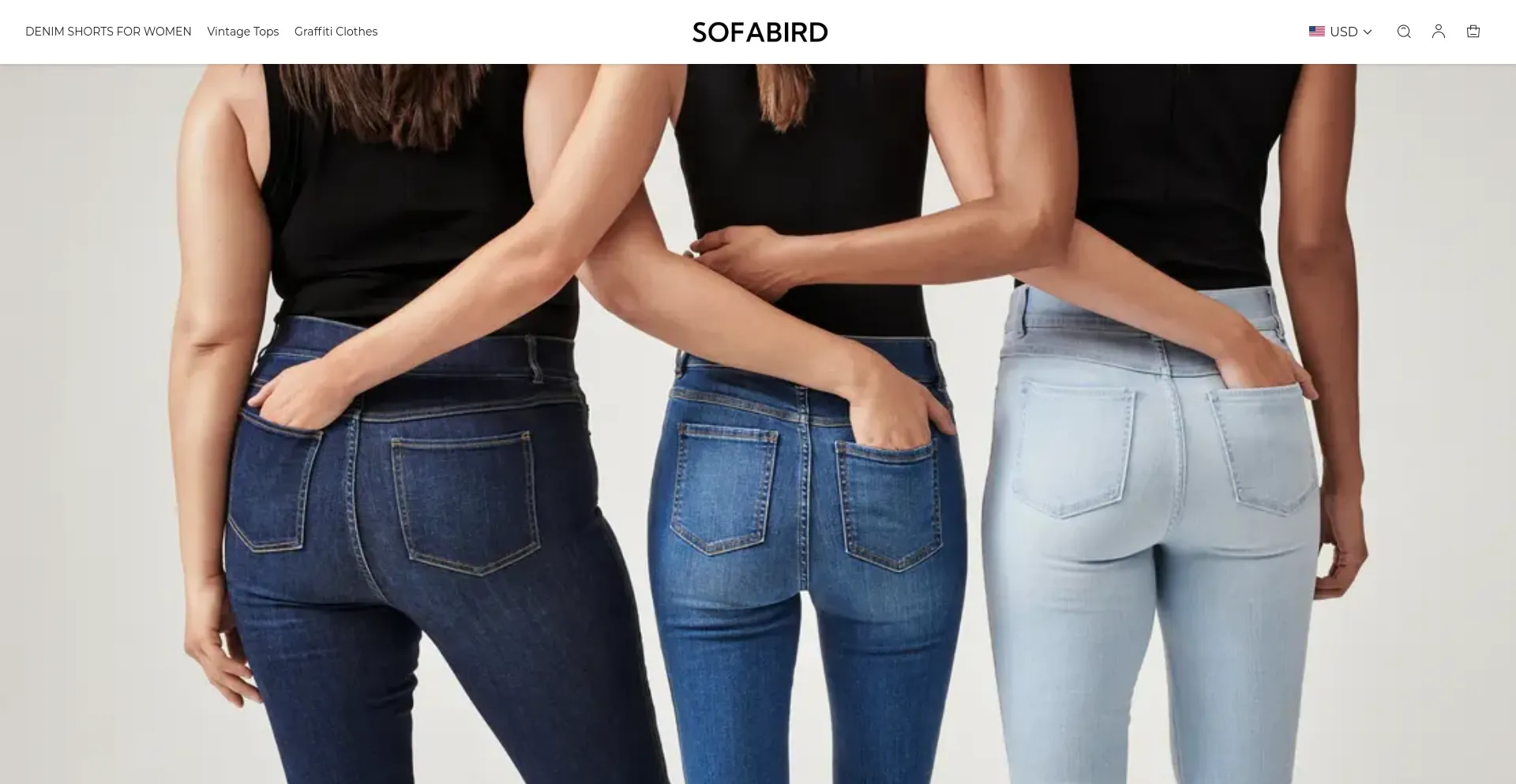 Website screenshot of Sofabird.com