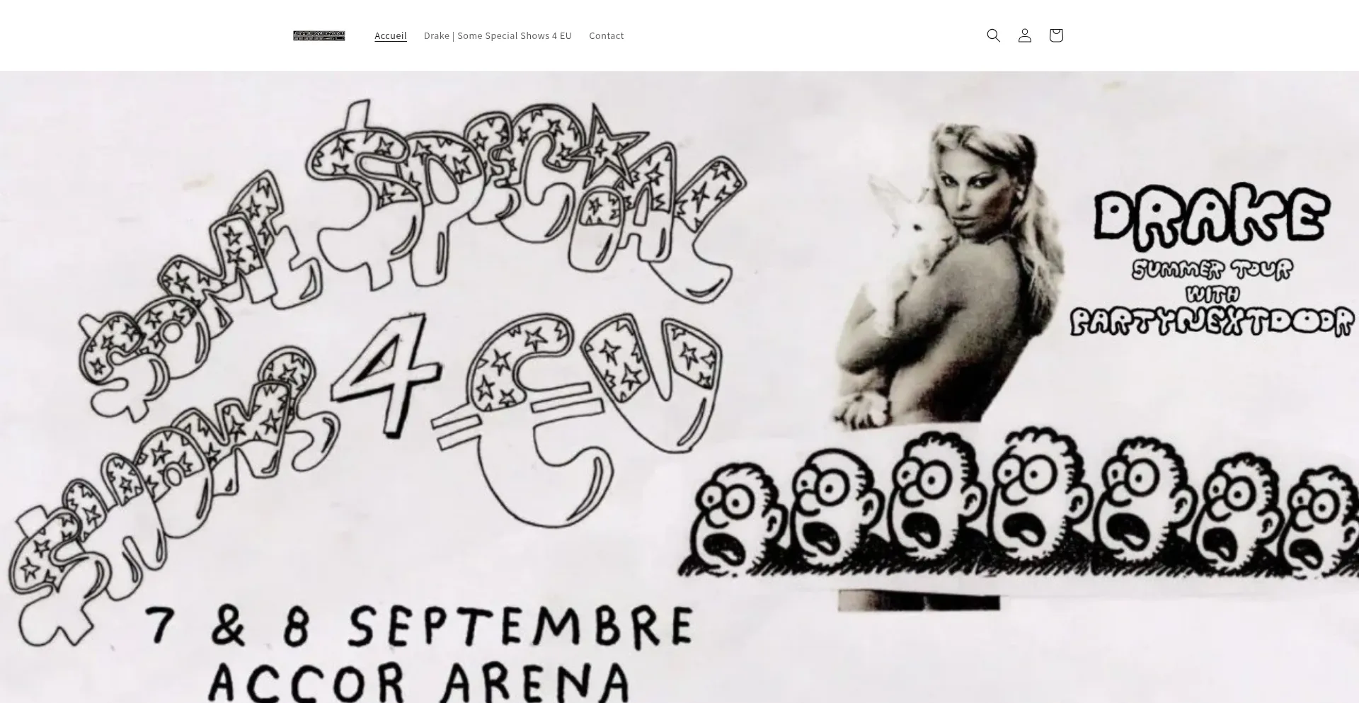 Website screenshot of Somespecialshows.com