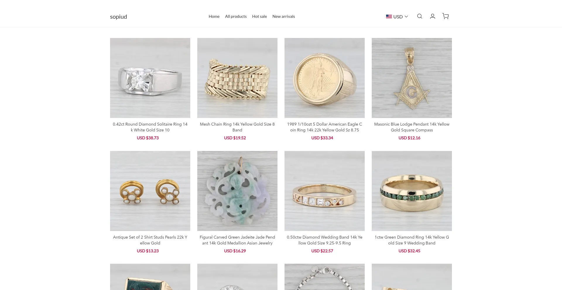Website screenshot of Sopiud.com