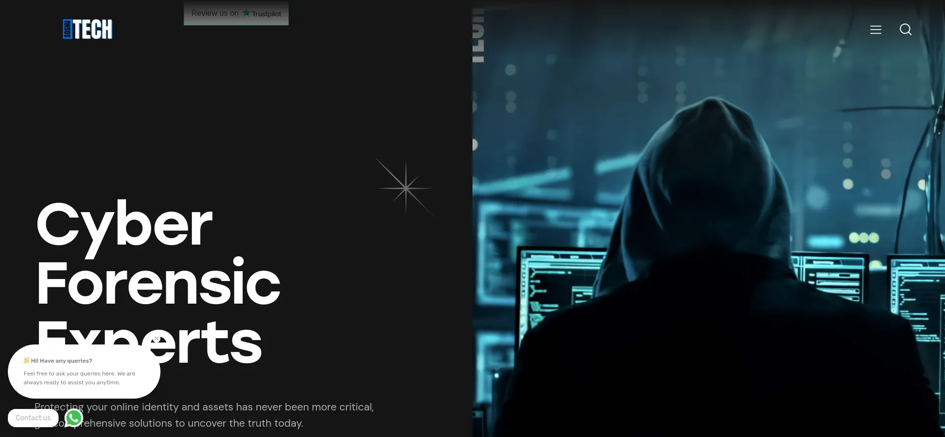 Website screenshot of Soshutech.com